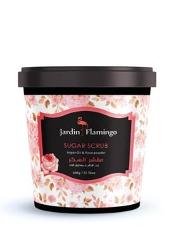 Jardin Flamingo Argan oil and Rose Powder Sugar Scrub 600 g  - Image 1