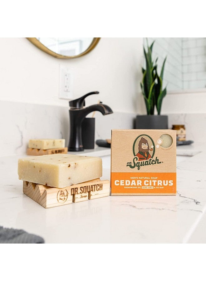 Dr. Squatch R. Squatch All Natural Bar Soap For Men With Zero Grit 3 Pack Cedar Citrus - Image 4