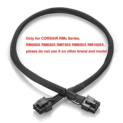 OwlTree Braided ATX CPU Power Cable 8 Pin Male to CPU 8 Pin 4 Pin Male (4+4 Detachable) Motherboard Power Adapter Cable EPS 12V 8-pin EPS12V for Corsair Modular RM1000 RM850 RM750 RM650 RM550 RM450 - Image 2