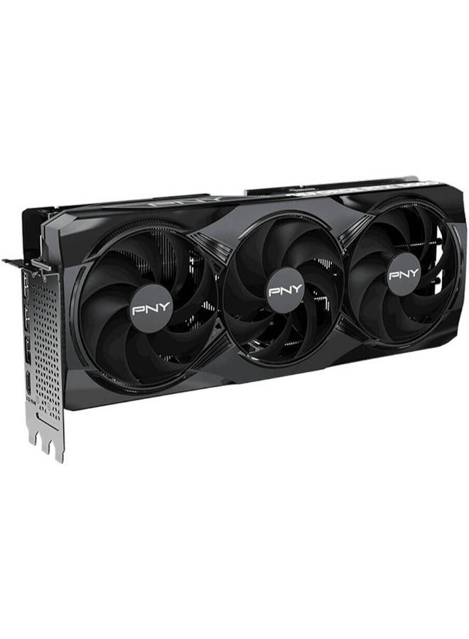 بي إن واي بطاقة الرسوميات GeForce RTX 5080 بسعة 16 جيجابايت GDDR7 PCIe 5.0، معالج Blackwell، 10,752 نواة CUDA، تردد تعزيز 2.62 جيجاهرتز، ذاكرة 256 بت، 30 جيجابت في الثانية، تبريد ثلاثي المراوح، إضاءة RGB، HDMI 2.1 و DisplayPort 2.1، ألعاب 4K/8K ومحطة عمل إبداعية | VCG508016TFXPB1 - Image 4