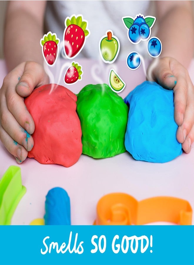 Scentos Doughrrific Scented Dough and Tub Set, 4 Color Dough and 4 tub, 2 oz. Cans, Back to School Gifts, Prizes, & Party Favors, Preschool Toys for Kids, Age 3+, Never Dries Out. - Image 5