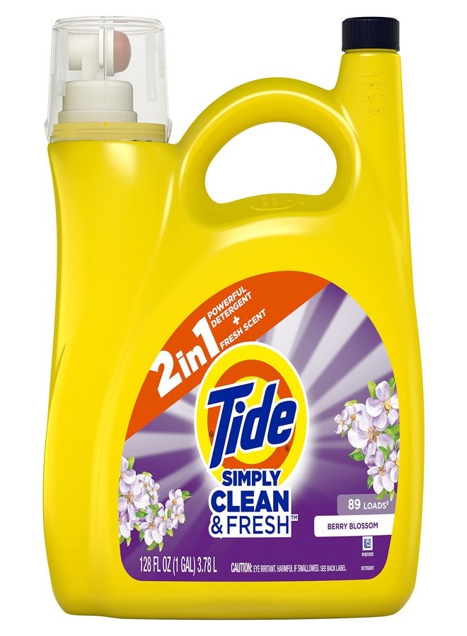 Tide Simply Liquid Laundry Detergent Berry Blossom, 89 loads(packaging may vary) - Image 2