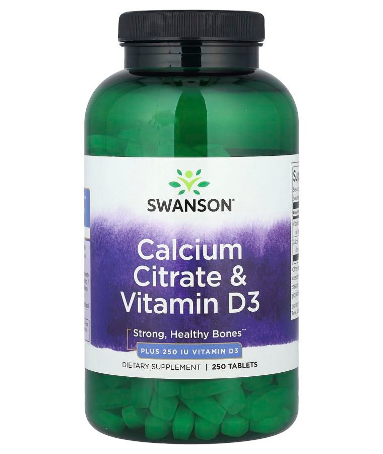 Calcium Citrate & Vitamin D3 250 Tablets