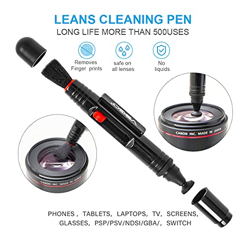 VSGO Professional Camera Lens Cleaning Kit for Canon, Nikon, Sony, Pentax DSLR Lenses - Includes Lens Pen, Air Blower, and Fluid (DKL-15D) - Image 3