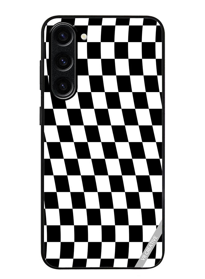 VR CREATIVE Protective Case Cover For Samsung Galaxy S23 Plus Checkered Design Multicolour - Image 1