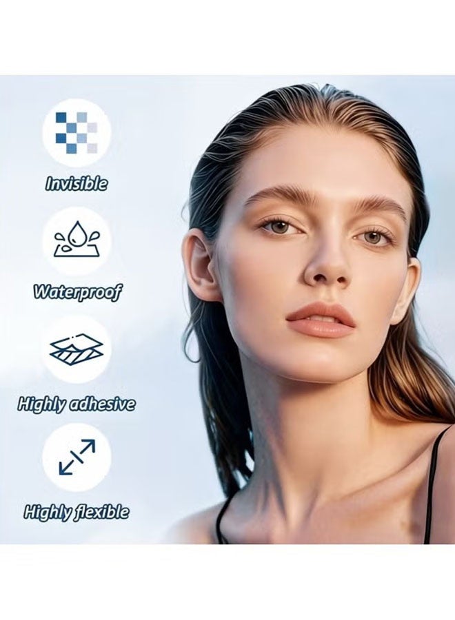 Happy D 200PCS Invisible Nose Slimming Strips, Tighten Nostrils, Enhance Nose Shape, Ideal for Large Nostrils And Low Nose Bridge, Lightweight Nasal Shaping Patches (20 Sheets, 10Pcs Per Sheet, Transparent) - Image 3