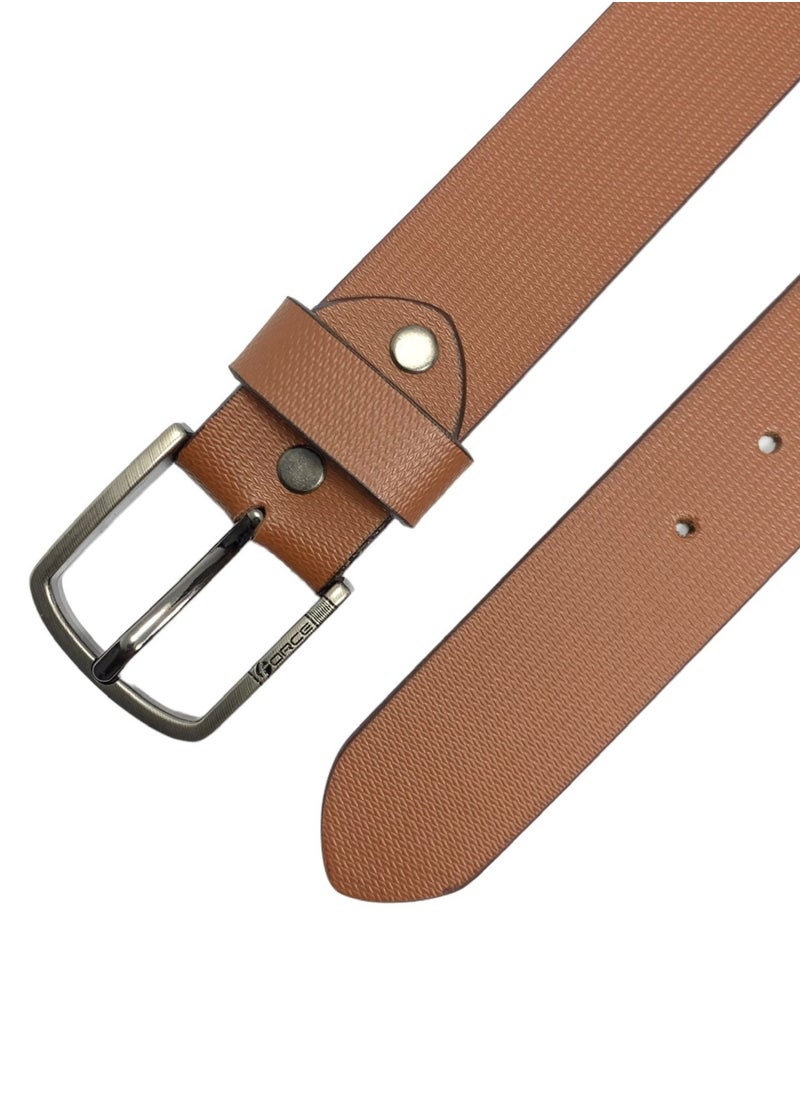 FORCE - Force Genuine Leather Men's Belt Print Texas Belt for men  Honey 40MM Belts for men PTX-404 (Tan) by Milano Leather - Image 1