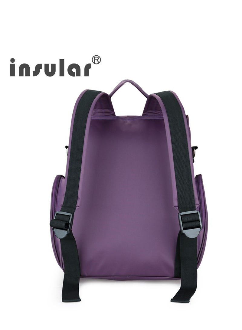 insular Waterproof Nylon Multifunctional Mommy Bag Large-Capacity Shoulder Maternal And Baby Bag Waiting For Birth Bag Mommy Bag Cross-Border - Image 3