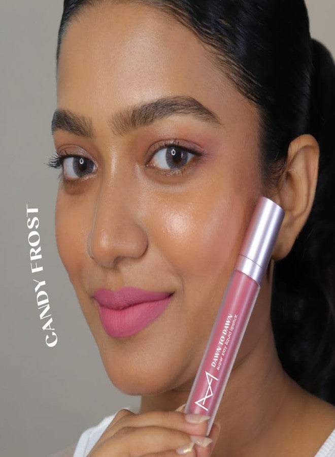 House Of Makeup Hydrating Liquid Lipstick | Nude Lipstick Shades | Comfy Liquid Lipsticks For Women | Everyday Nude Shade Lipstick | Liquid Matte Lipstick | 5 ml | (Candy Frost) - Image 3