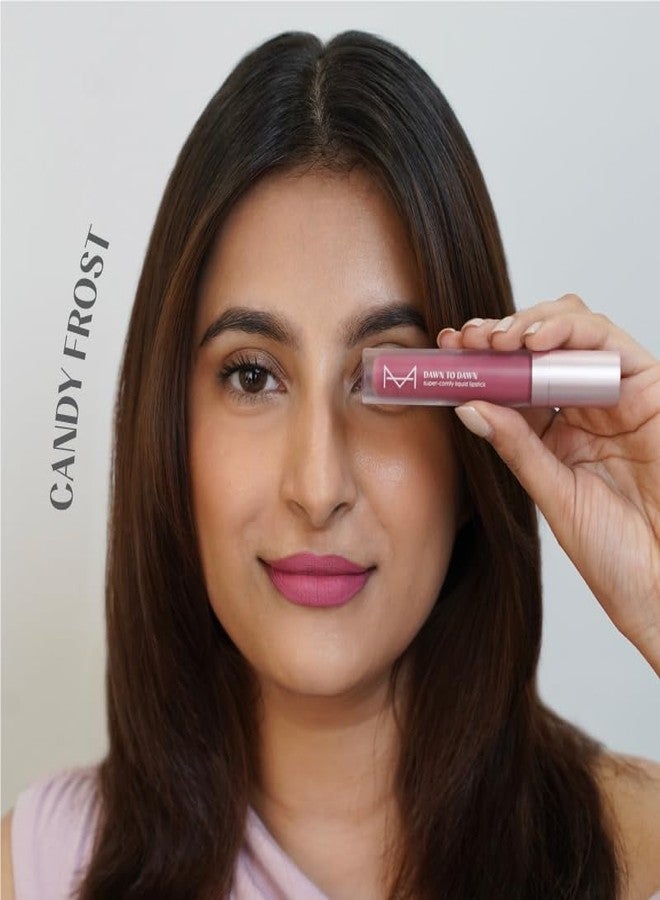House Of Makeup Hydrating Liquid Lipstick | Nude Lipstick Shades | Comfy Liquid Lipsticks For Women | Everyday Nude Shade Lipstick | Liquid Matte Lipstick | 5 ml | (Candy Frost) - Image 5