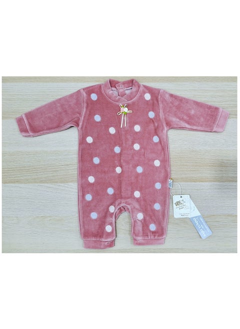 Winter Newborn dotted Jumpsuit (box) (cashmere)