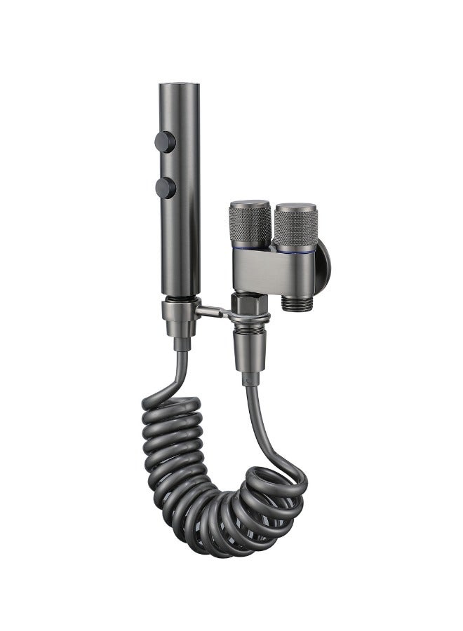 Grey High Pressure Bidet Toilet Sprayer Companion