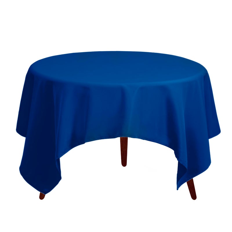 Gee Di Moda Square Tablecloth - 52 x 52 Inch Royal Blue Table Cloth for Small Square or Round Tables - Heavy Duty Washable Fabric - for Buffet Table  Holiday Party  Dinner  Wedding & Baby Shower - Image 2