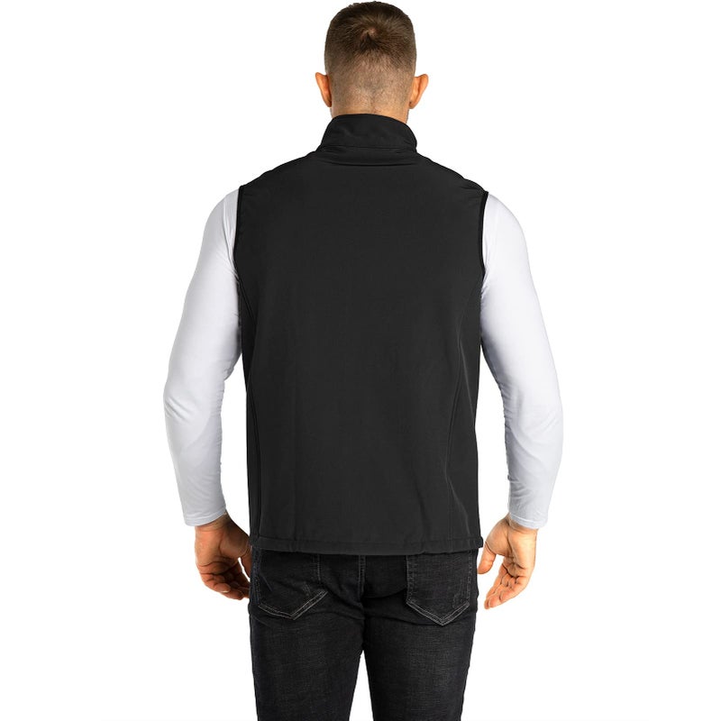 33,000ft Men's Lightweight Softshell Vest Outerwear Zip Up Fleece Lined Windproof Sleeveless Jacket for Golf Running Hiking - Image 5