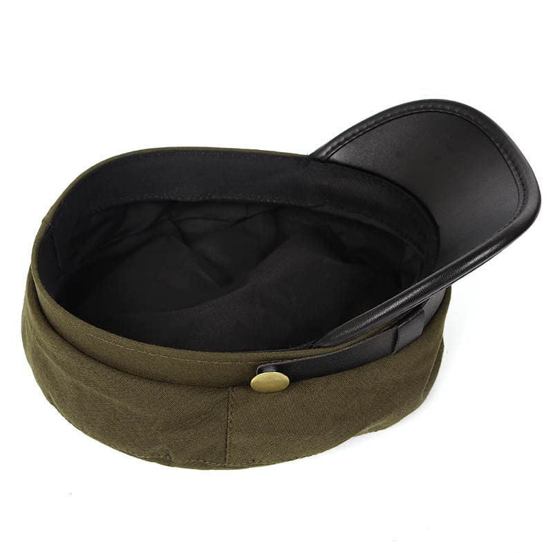 GRNUS Chauffeur Hat for Men Women Classic Vintage Newsboy Cap Costume Hats Beret Cap (One Size, Army Green) - Image 4