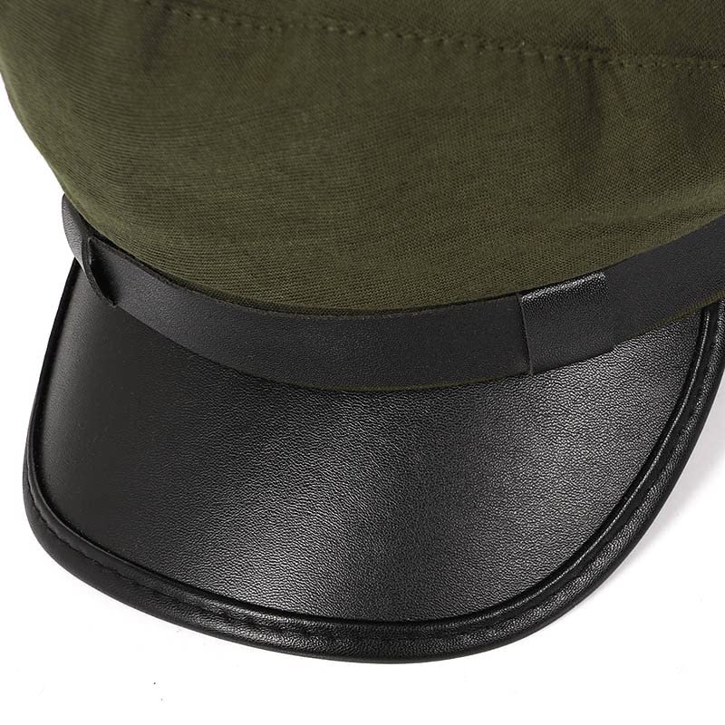 GRNUS Chauffeur Hat for Men Women Classic Vintage Newsboy Cap Costume Hats Beret Cap (One Size, Army Green) - Image 3