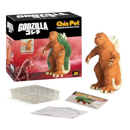 Chia Pet Godzilla with Seed Pack, Decorative Pottery Planter, Easy to Do and Fun to Grow, Novelty Gift, Perfect for Any Occasion - Image 2