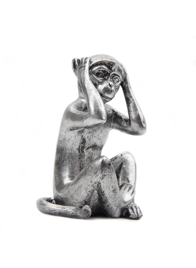 3 Wise Monkeys Statue Hear No Evil See No Evil Speak No Evil Monkeys Statue For Home Decorations Monkeys Figurines Home Decor Accents See No Evil Figurines Monkey Statue Set Of 3 Silver Color