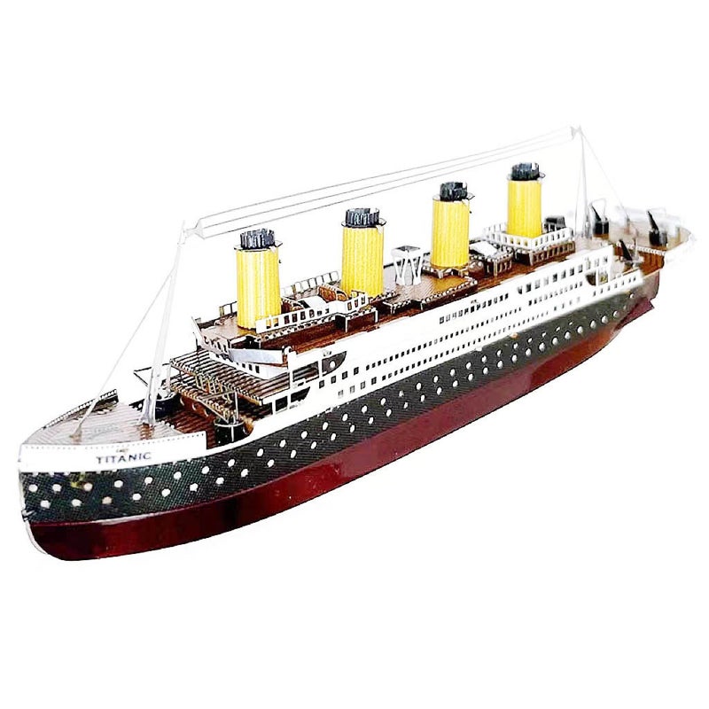 Crazy Model Together To Spell A Titanic Diy Metal Jigsaw Puzzle Assembled Model Miniature Iron Ornaments Gifts - Image 5