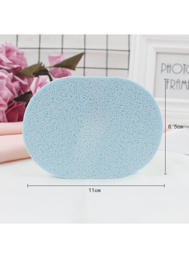 مابل 4 عبوات من إسفنجة تنظيف الوجه، منتفخة بيضاوية لإزالة المكياج، وسادة تنظيف ومسحوق منتفخة للوجه، قابلة لإعادة الاستخدام، وإزالة المكياج وتقشير البشرة للبشرة الحساسة، مستوردة - Image 2