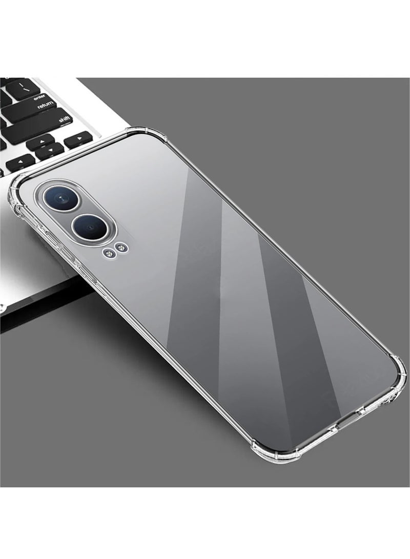 Wtech Oppo K12x 5G 2024 TPU Bumper Corners with Hard PC Case Cover - Clear - Image 2