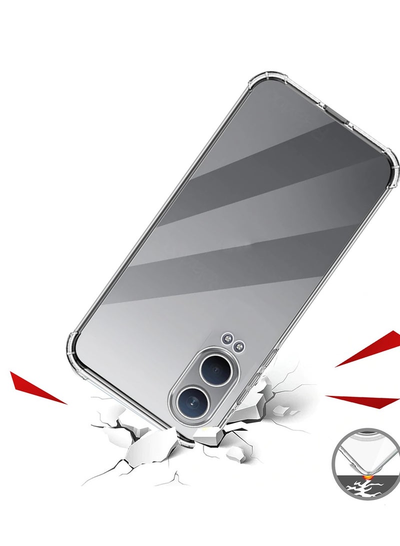 Wtech Oppo K12x 5G 2024 TPU Bumper Corners with Hard PC Case Cover - Clear - Image 4