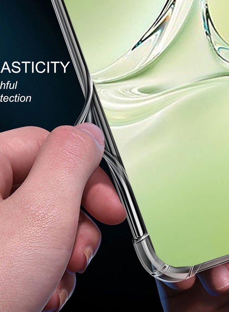 Wtech Oppo K12x 5G 2024 TPU Bumper Corners with Hard PC Case Cover - Clear - Image 3