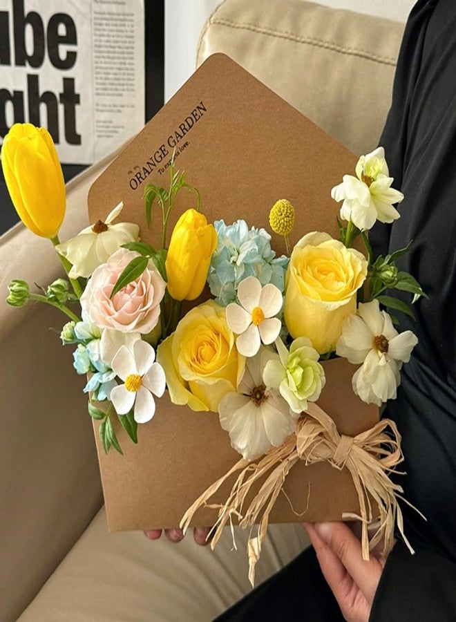 BBJ WRAPS Envelope Flower Boxes for Arrangements Solid Color Korean Floral Box Cardboard Floral Envelope Box Florist Supply, 8.7 x 1.6 x 10.6 Inch - 5 Counts - Image 4