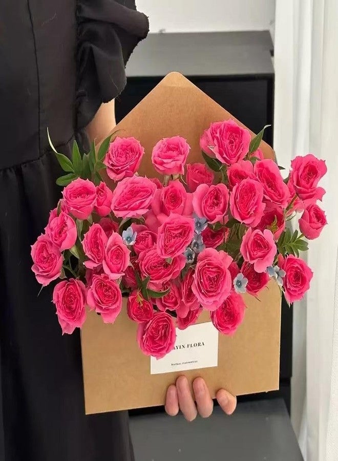 BBJ WRAPS Envelope Flower Boxes for Arrangements Solid Color Korean Floral Box Cardboard Floral Envelope Box Florist Supply, 8.7 x 1.6 x 10.6 Inch - 5 Counts - Image 3