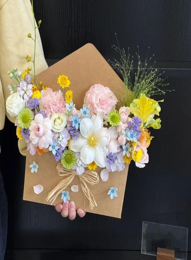 BBJ WRAPS Envelope Flower Boxes for Arrangements Solid Color Korean Floral Box Cardboard Floral Envelope Box Florist Supply, 8.7 x 1.6 x 10.6 Inch - 5 Counts - Image 2