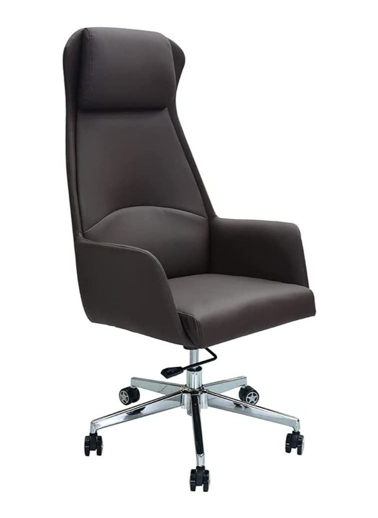 KARNAK Executive Office Home Chair PU Leather 360° Swivel Desk Chair, High Back Adjustable Height Computer Table Chair, Soft Foam Gaming Study Chair Lumbar Support  - Image 1
