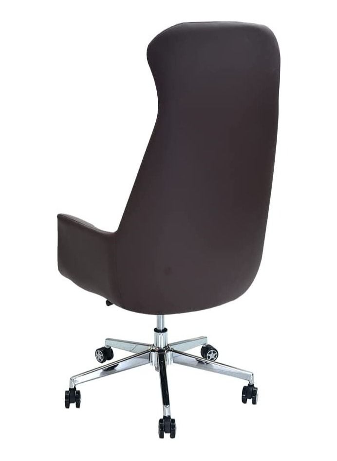 KARNAK Executive Office Home Chair PU Leather 360° Swivel Desk Chair, High Back Adjustable Height Computer Table Chair, Soft Foam Gaming Study Chair Lumbar Support  - Image 2