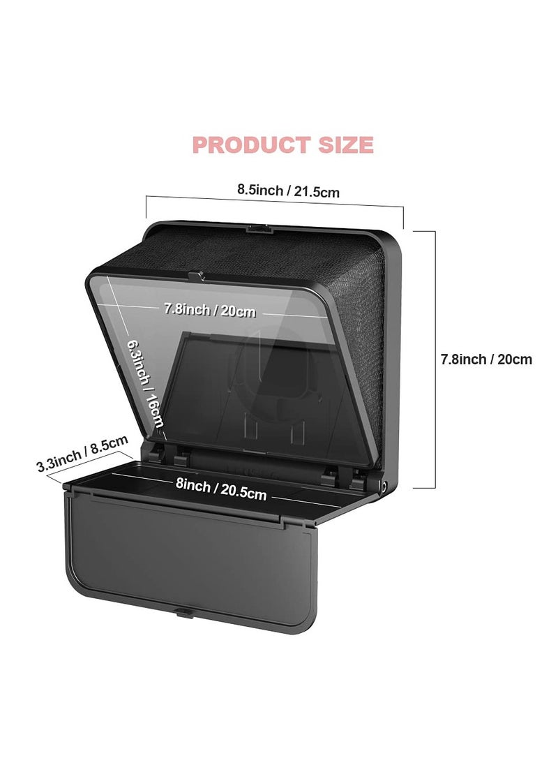 8 Inch Portable Teleprompter Kit for Phones with Remote Control, Ideal for Online Teaching, Vlogging, Live Streaming, and Interviews, Quick Setup