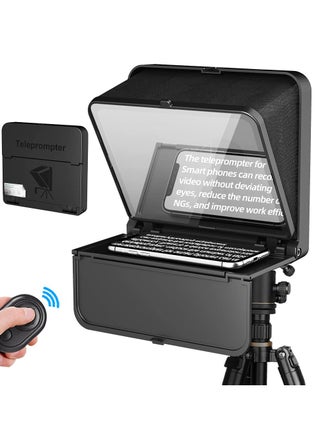 8 Inch Portable Teleprompter Kit for Phones with Remote Control, Ideal for Online Teaching, Vlogging, Live Streaming, and Interviews, Quick Setup - pzsku/Z2D1F97A1752A4027F93DZ/45/_/1723112998/6dab1b11-9a6d-45ce-bd85-3d15c3f397df