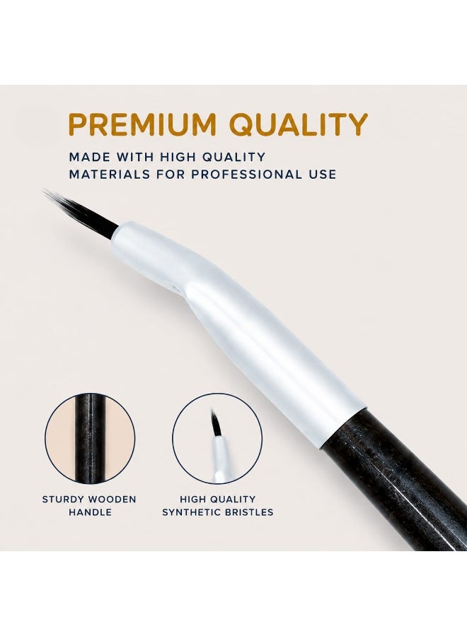 OR BLEU Angled Eyeliner Brush for Gel, Cream & Liquid Eyeliner, Precision Eyebrow & Eye Makeup Brush - Image 2
