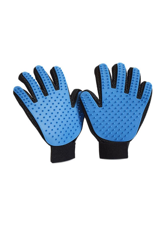 NIBEMINENT 1-Pair Pet Brush Glove Blue/Black 24 x 16 1.5cm - Image 1