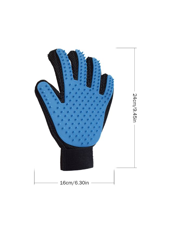 NIBEMINENT 1-Pair Pet Brush Glove Blue/Black 24 x 16 1.5cm - Image 2