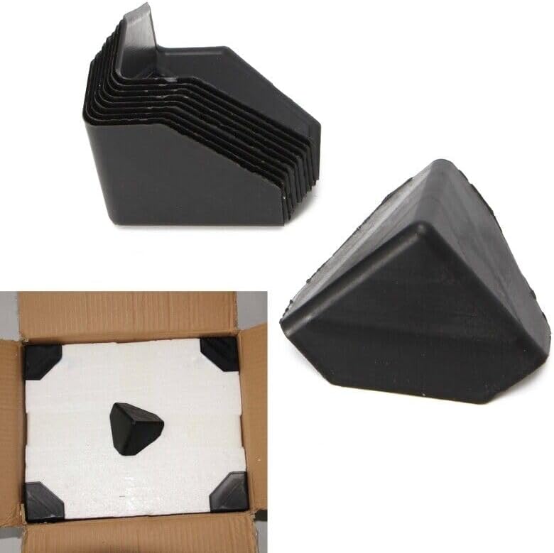 Rubik 60pcs Packaging Corner Protectors, Plastic Heavy Duty Shipping Box Edge Guards for Boxes, Cartons, Panel Packaging (50x50x1mm) - Image 4