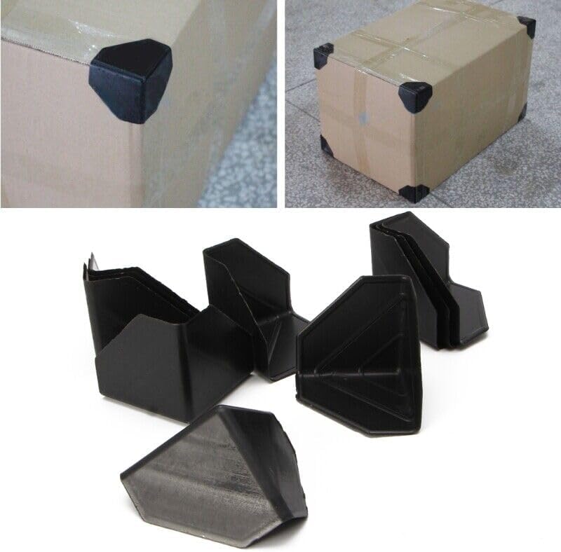 Rubik 60pcs Packaging Corner Protectors, Plastic Heavy Duty Shipping Box Edge Guards for Boxes, Cartons, Panel Packaging (50x50x1mm) - Image 3
