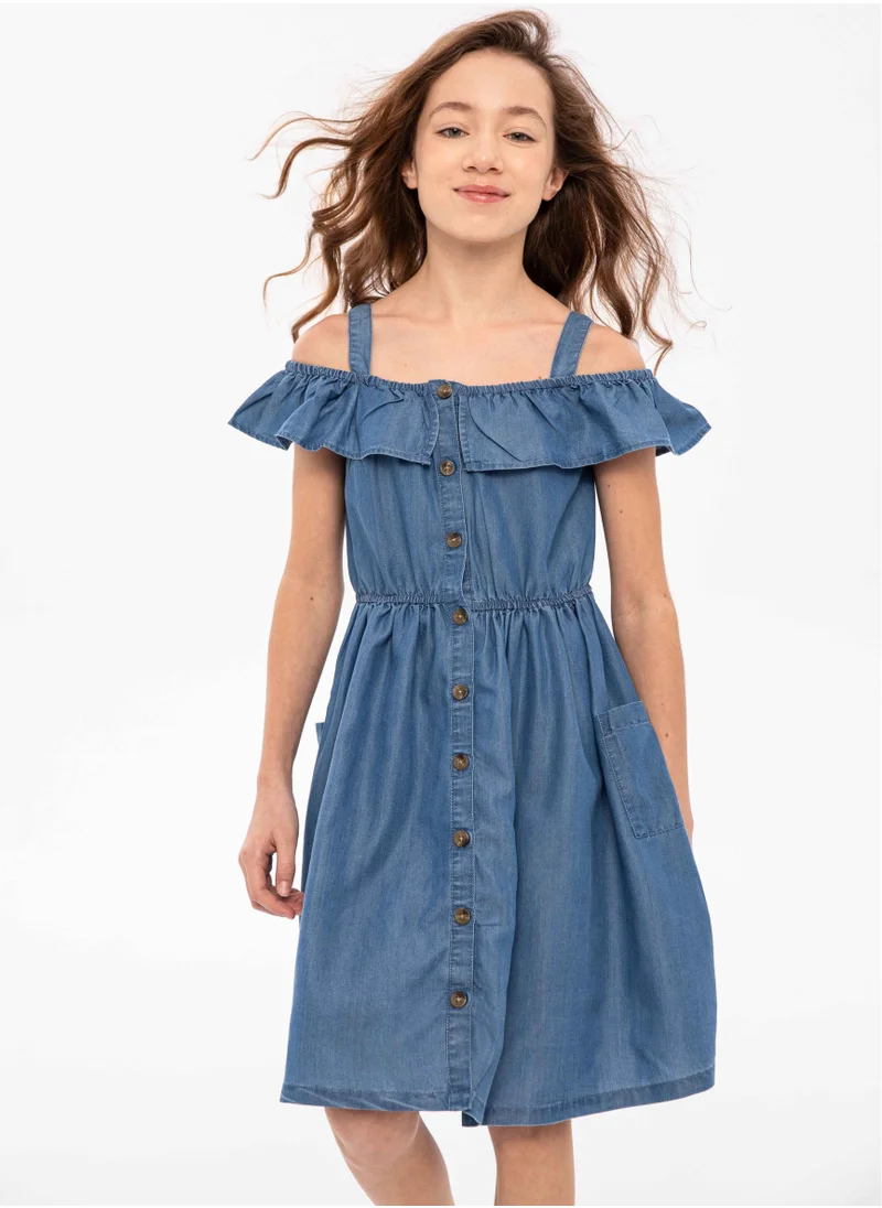 مينوتي Kids Chambray Dress