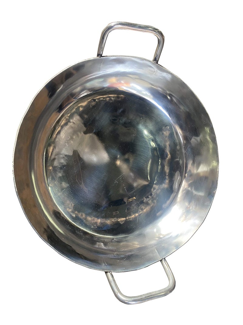 SAIFPRO Stainless Steel Jalebi Kadhai for Commercial/Industrial/Hotel Purpose Only (16inch Jalebi Kadhai) - Image 1
