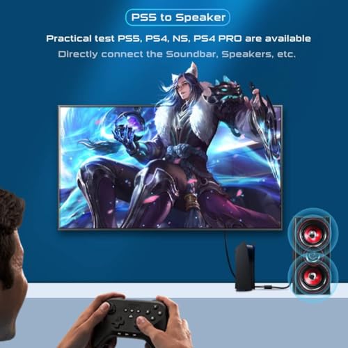 MICROWARE USB 2.0 to Optical Spdif Toslink & 3.5mm Audio Adapter Converter, Support USB-A Port, for Laptop Phone to Sound bar Speakers - Image 5