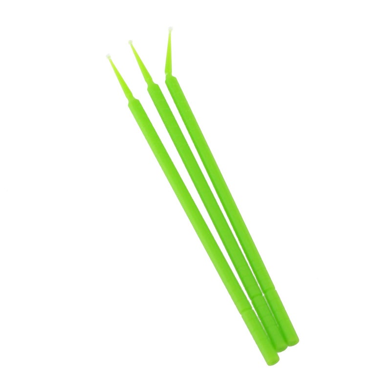 BE503T Micro-Applicators, Fine Tip, Disposable, Green, Pack of 400