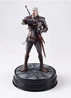 Geralt Figures, Geralt Draws Sword Action Figure, 24cm/9.4inch PVC Anime Model Game Character Gift Collection