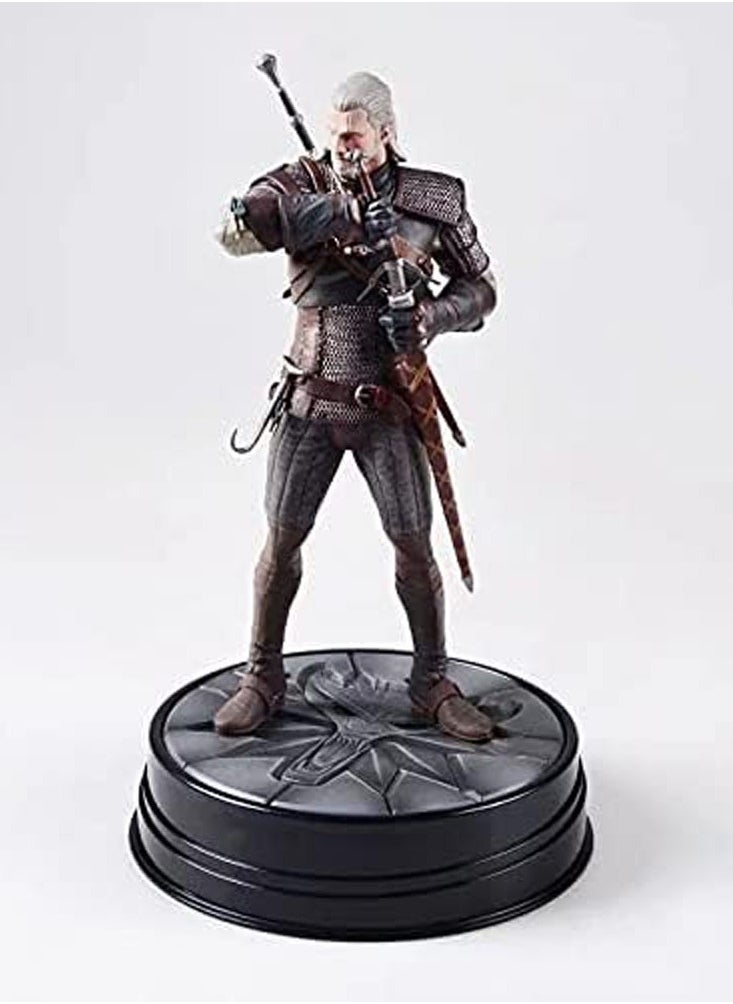 General - Geralt Figures, Geralt Draws Sword Action Figure, 24cm/9.4inch PVC Anime Model Game Character Gift Collection - Image 1