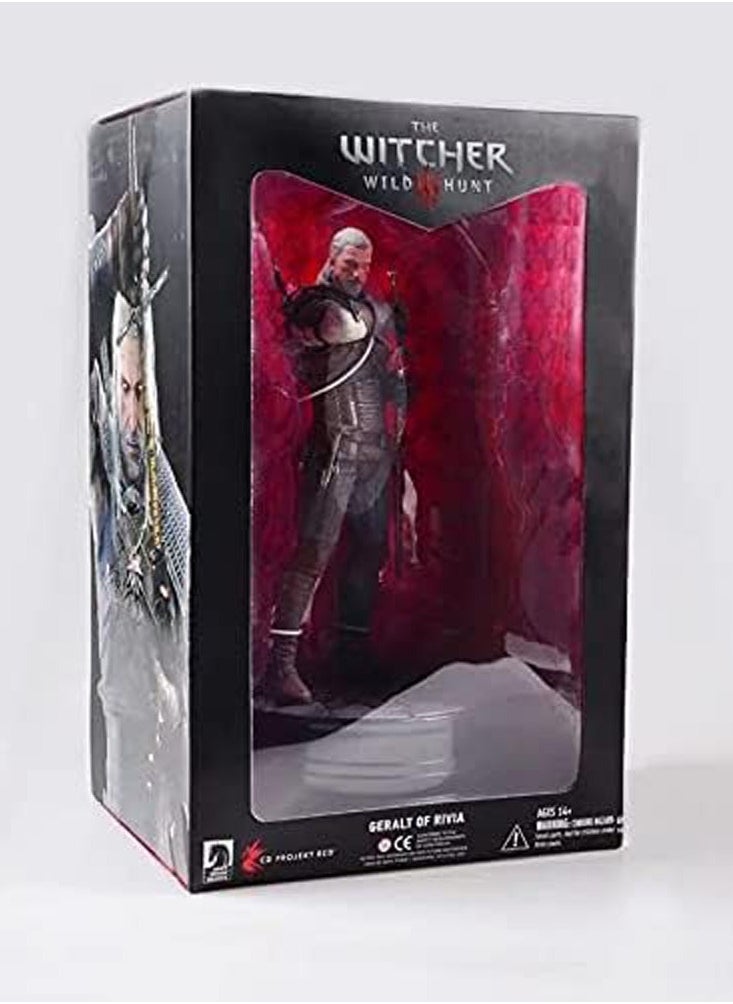 General - Geralt Figures, Geralt Draws Sword Action Figure, 24cm/9.4inch PVC Anime Model Game Character Gift Collection - Image 1