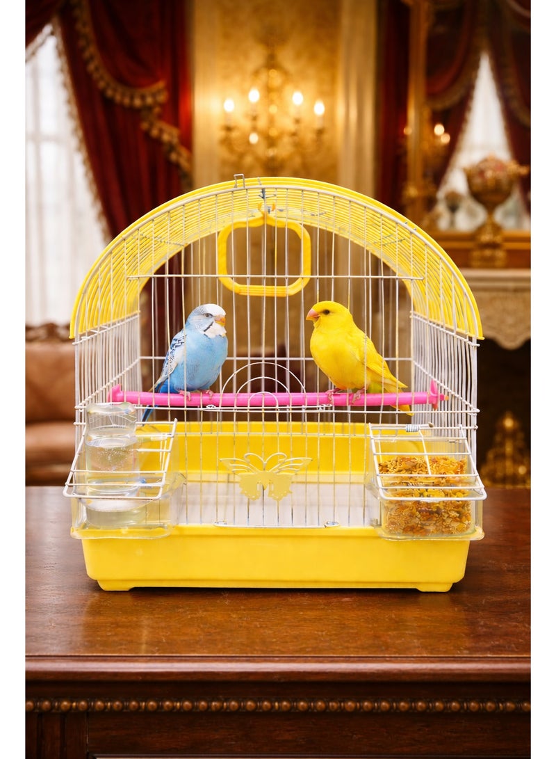 Petto W100 Metal Bird Cage 30×23×39 cm – Compact Rectangular Cage for Small Birds with Secure Design - Image 3