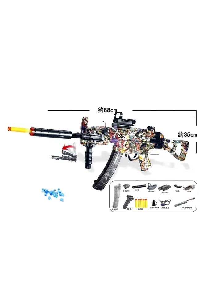 جرويك مسدس لعبة جل بلاستر MP5k للبالغين والأطفال (ميكس) - Image 4