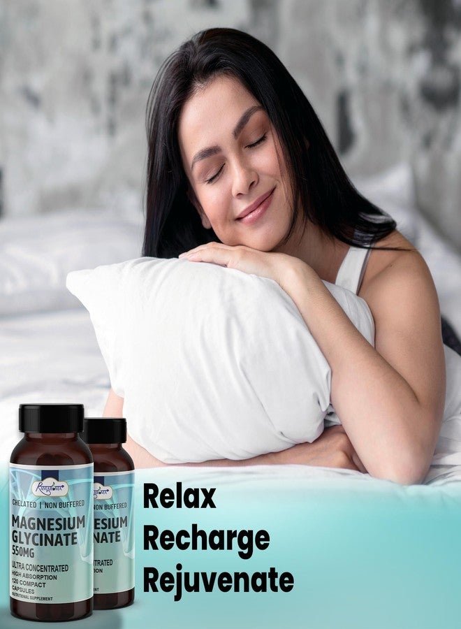 Ramaroma Pure Magnesium Glycinate 550 mg, Capsules to Support Optimal Health - 120 Capsules (Dual Month Pack), High Absorption by Ramaroma - Image 4