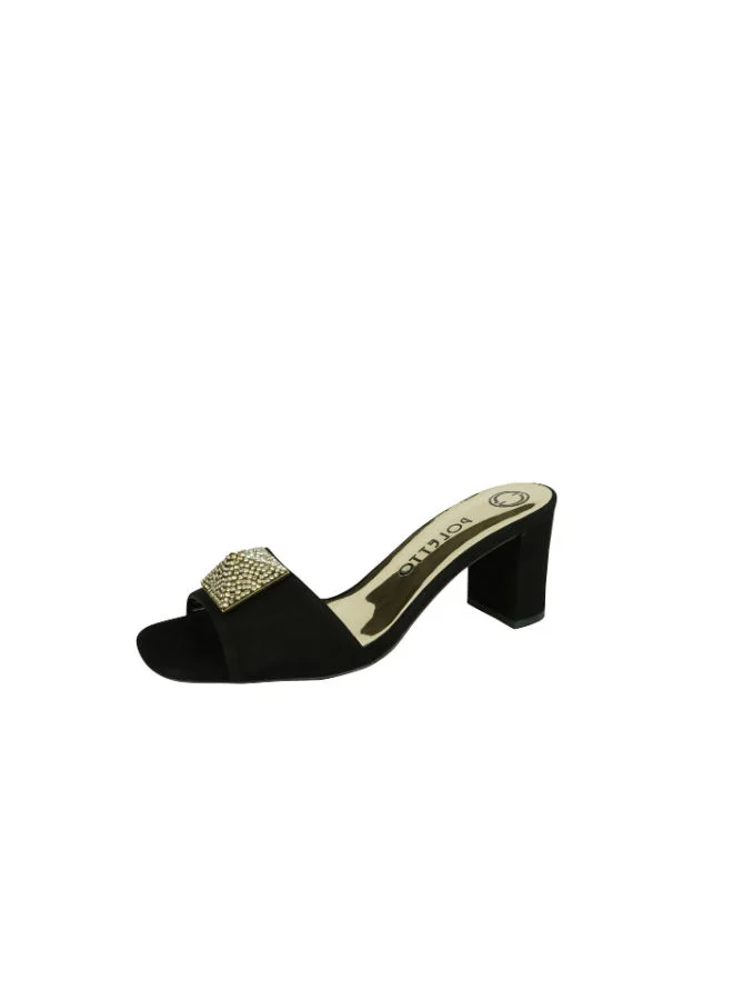 POLETTO Poletto Ladies Block Heel 4183174 V1 C03 Black